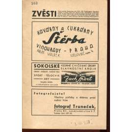 52. výroční zpráva tělocvičné jednoty Sokol Praha - Královské Vinohrady za správní rok 1938
