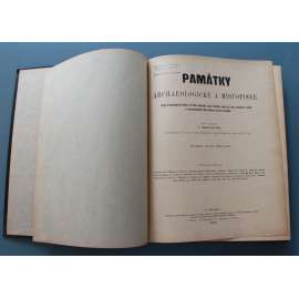Památky archaeologické a místopisné 1906-1908 (časopis, archeologie, mj. Velehrad a jeho vykopaniny; Obrazárna a umělci Rudolfa II. v Praze; Jak vzniklo město Brandejs nad L.; Fresky Hosínské; Nový výzkum na Levém Hradci)
