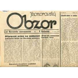 Jihomoravský obzor 4.8.1939 (noviny)