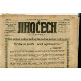 Jihočech 29.4.1919 (1. republika, noviny) Jihočech 29.4.1919 (1. republika, noviny)