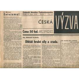 Česká výzva 10.10.1938 (1. republika, noviny)