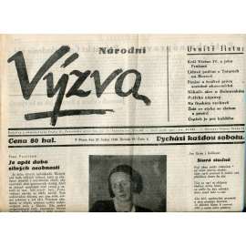 Národní výzva 27.1.1940 (protektorát, noviny)