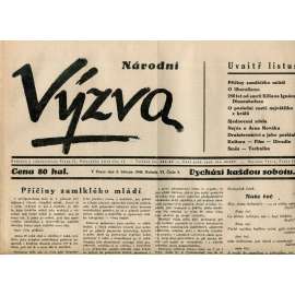 Národní výzva 2.3.1940 (protektorát, noviny)