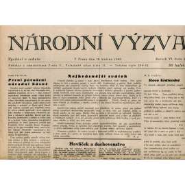 Národní výzva 18.5.1940 (protektorát, noviny)