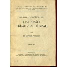 List králi Jiřímu z Poděbrad