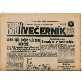 Rudý večerník (21.12.1928) - staré noviny, 1. republika