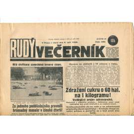 Rudý večerník (4.9.1928) - staré noviny, 1. republika