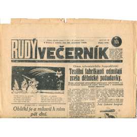 Rudý večerník (22.12.1928) - staré noviny, 1. republika