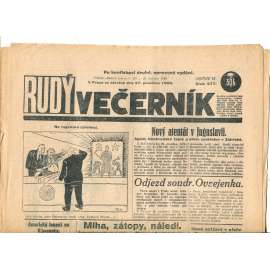 Rudý večerník (27.12.1928) - staré noviny, 1. republika