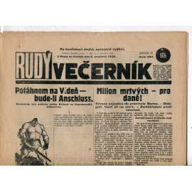 Rudý večerník (6.12.1928) - staré noviny, 1. republika