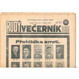 Rudý večerník (16.10.1928) - staré noviny, 1. republika Rudý večerník (16.10.1928) - staré noviny, 1. republika