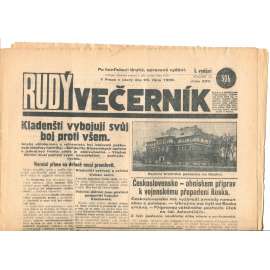 Rudý večerník (23.10.1928) - staré noviny, 1. republika Rudý večerník (23.10.1928) - staré noviny, 1. republika