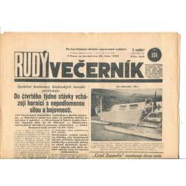 Rudý večerník (25.10.1928) - staré noviny, 1. republika