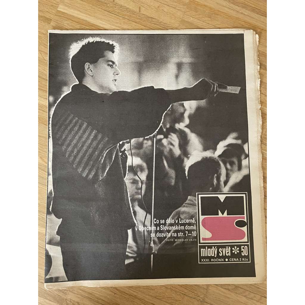 Mladý svět, ročník XXXI., číslo 50/1989 (Časopis pro mládež)