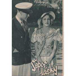 Šepot lásky. Bio-program v obrazech. Filmový prospekt z kina. (režie G. v. Bolváry, hrají G. Fröhlich, H. Bleibtreuová)