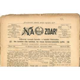 NA ZDAR! Odborný časopis horníků a hutníků Rakouska. Ročník III., číslo 22. (16.11.1893) [časopis, hornictví, noviny]
