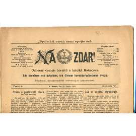 NA ZDAR! Odborný časopis horníků a hutníků Rakouska. Ročník V., číslo 8. (15.5.1895) [časopis, hornictví, noviny]