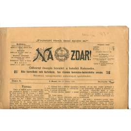 NA ZDAR! Odborný časopis horníků a hutníků Rakouska. Ročník V., číslo 5. (15.3.1895) [časopis, hornictví, noviny]