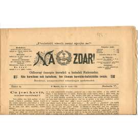 NA ZDAR! Odborný časopis horníků a hutníků Rakouska. Ročník V., číslo 4. (22.2.1895) [časopis, hornictví, noviny]