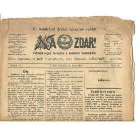 NA ZDAR! Ústřední orgán hornictva a hutnictva Rakouského. Ročník IV., číslo 25. (10.10.1898) [časopis, hornictví, noviny]