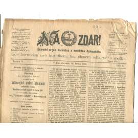 NA ZDAR! Ústřední orgán hornictva a hutnictva Rakouského. Ročník V., číslo 2. (10.1.1899) [časopis, hornictví, noviny]