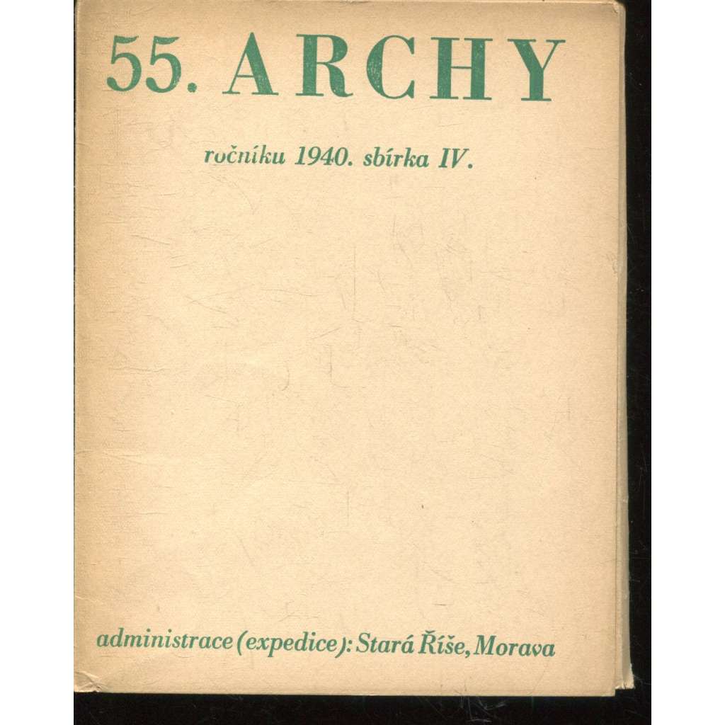 55. Archy (1940) - Stará Říše na Moravě 55. Archy (1940) - Stará Říše na Moravě