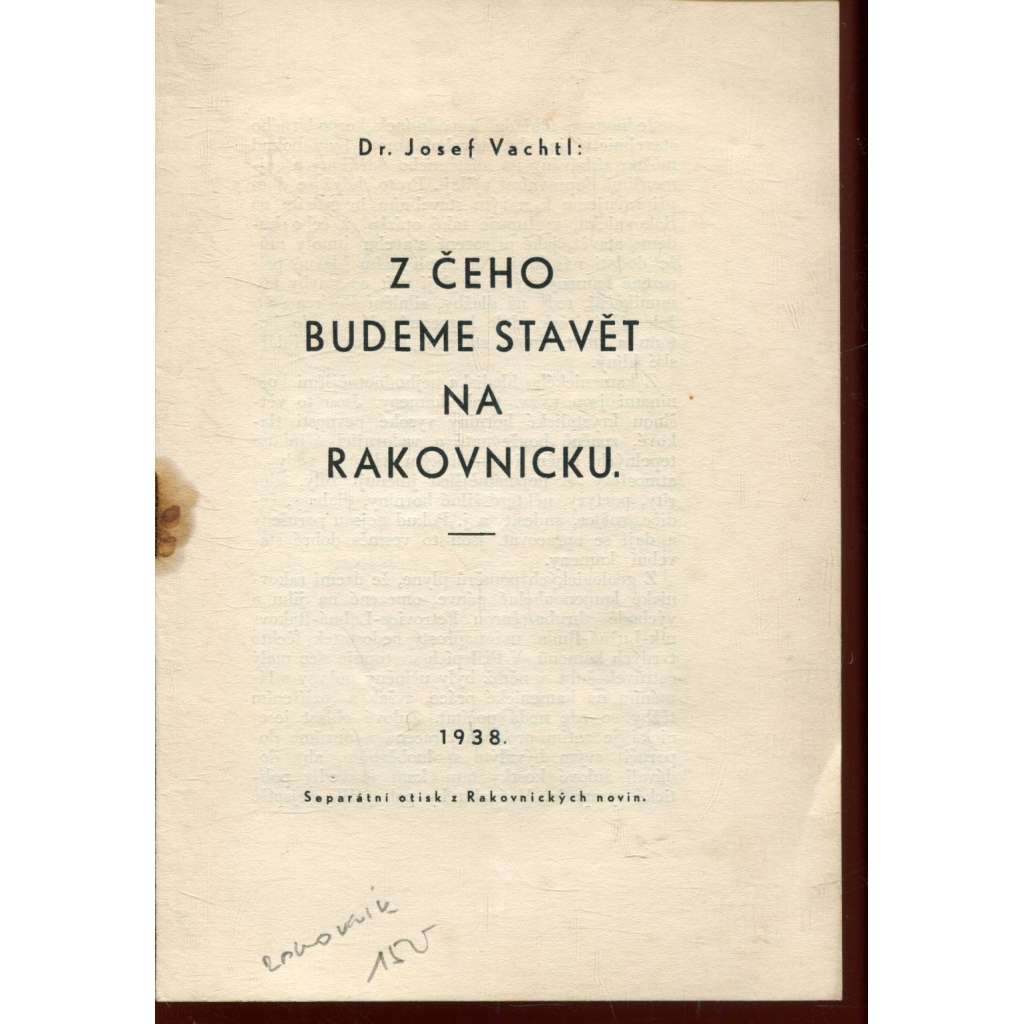 Z čeho budeme stavět na Rakovnicku (Rakovník)
