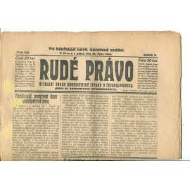Rudé právo (10.10.1924) - 1. republika, staré noviny Rudé právo (10.10.1924) - 1. republika, staré noviny