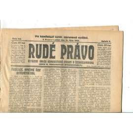 Rudé právo (10.10.1924) - 1. republika, staré noviny Rudé právo (10.10.1924) - 1. republika, staré noviny