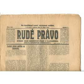 Rudé právo (11.10.1924) - 1. republika, staré noviny Rudé právo (11.10.1924) - 1. republika, staré noviny