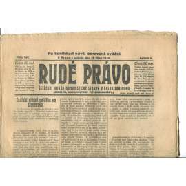 Rudé právo (11.10.1924) - 1. republika, staré noviny Rudé právo (11.10.1924) - 1. republika, staré noviny