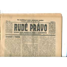 Rudé právo (12.10.1924) - 1. republika, staré noviny Rudé právo (12.10.1924) - 1. republika, staré noviny