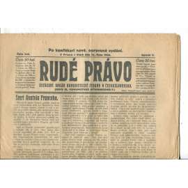 Rudé právo (14.10.1924) - 1. republika, staré noviny Rudé právo (14.10.1924) - 1. republika, staré noviny
