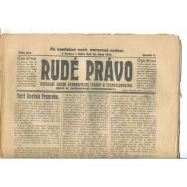 Rudé právo (14.10.1924) - 1. republika, staré noviny Rudé právo (14.10.1924) - 1. republika, staré noviny