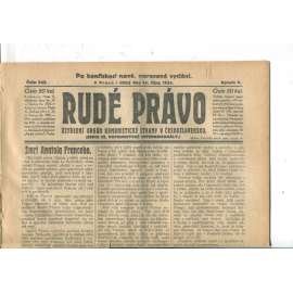 Rudé právo (14.10.1924) - 1. republika, staré noviny Rudé právo (14.10.1924) - 1. republika, staré noviny