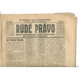 Rudé právo (14.10.1924) - 1. republika, staré noviny Rudé právo (14.10.1924) - 1. republika, staré noviny