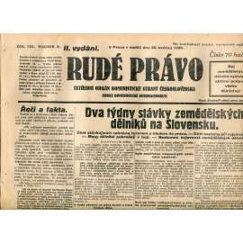 Rudé právo (26.5.1929) - 1. republika, staré noviny Rudé právo (26.5.1929) - 1. republika, staré noviny
