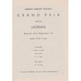Grand prix. Bio-program v obrazech. Filmový prospekt z kina. (režie Frankenheimer, hrají Y. Montand) Grand prix. Bio-program v obrazech. Filmový prospekt z kina. (režie Frankenheimer, hrají Y. Montand)
