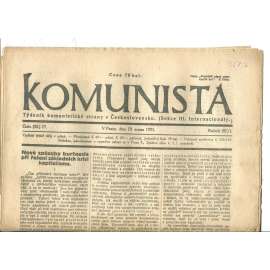 Komunista (19.8.1921) - staré noviny, 1. republika Komunista (19.8.1921) - staré noviny, 1. republika