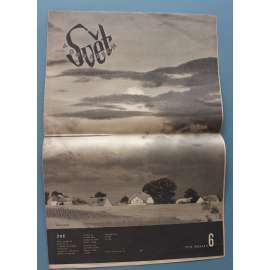 Svět v obrazech 1945, roč. I. č. 6 (časopis, politika, kultura, fotografie, mj. Truman, Stalin a Churchill v Postupimi;Troja otevřena sochařům, Československá doprava zahájila, Československý kreslený film [Trnka])