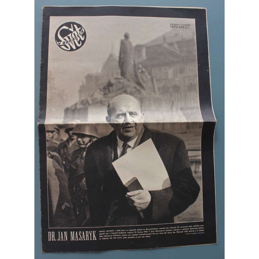 Svět v obrazech 1948, roč. IV (časopis, politika, kultura, fotografie, mj. Jan Masaryk úmrtí, Poslední interview s Janem Masarykem)