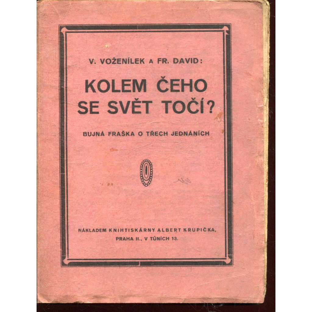 Kolem čeho se svět točí? (podpis Stanislav Zima) - divadelní hra