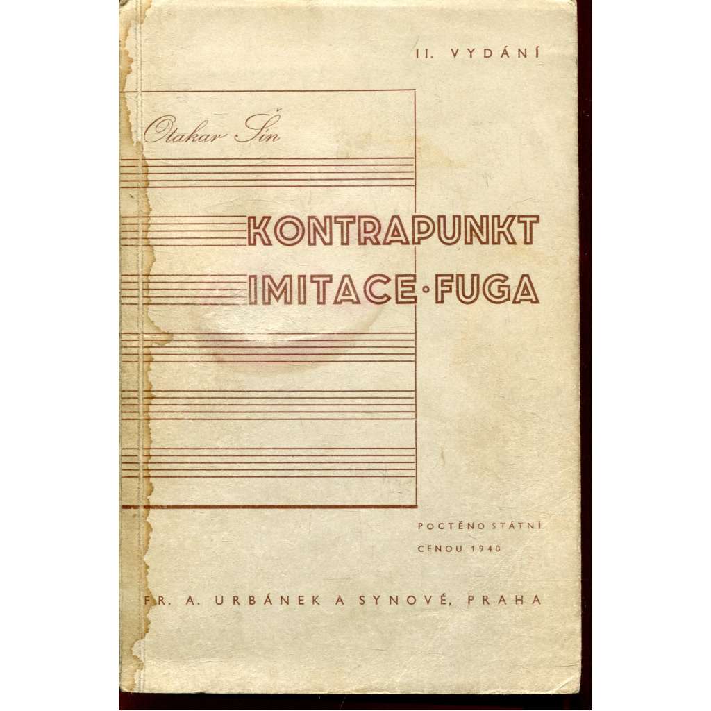 Kontrapunkt, imitace a fuga Kontrapunkt, imitace a fuga