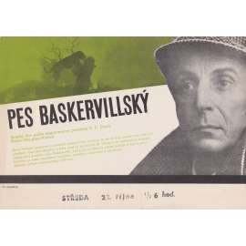 Pes Baskervillský (filmový plakát, slepka, film VB 1983, režie Douglas Hickox, Hrají:I. Richardson, D. Churchill) Pes Baskervillský (filmový plakát, slepka, film VB 1983, režie Douglas Hickox, Hrají:I. Richardson, D. Churchill)