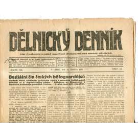 Dělnický denník (29.6.1920) 1. republika, staré noviny Dělnický denník (29.6.1920) 1. republika, staré noviny