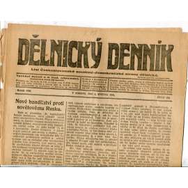 Dělnický denník (8.5.1920) 1. republika, staré noviny Dělnický denník (8.5.1920) 1. republika, staré noviny