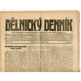 Dělnický denník (15.5.1920) 1. republika, staré noviny Dělnický denník (15.5.1920) 1. republika, staré noviny