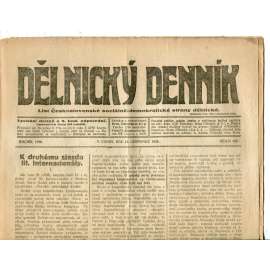 Dělnický denník (13.7.1920) 1. republika, staré noviny