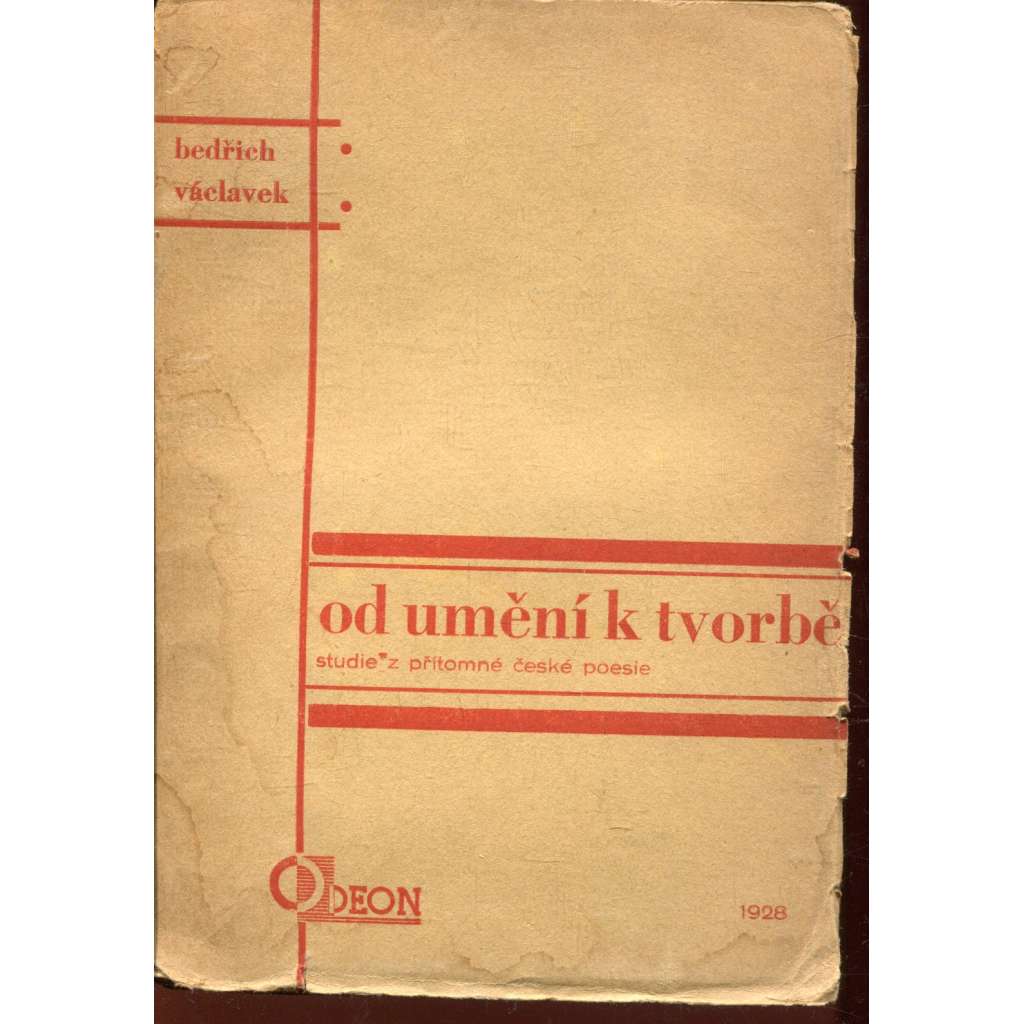 Od umění k tvorbě (obálka Karel Teige) Od umění k tvorbě (obálka Karel Teige)