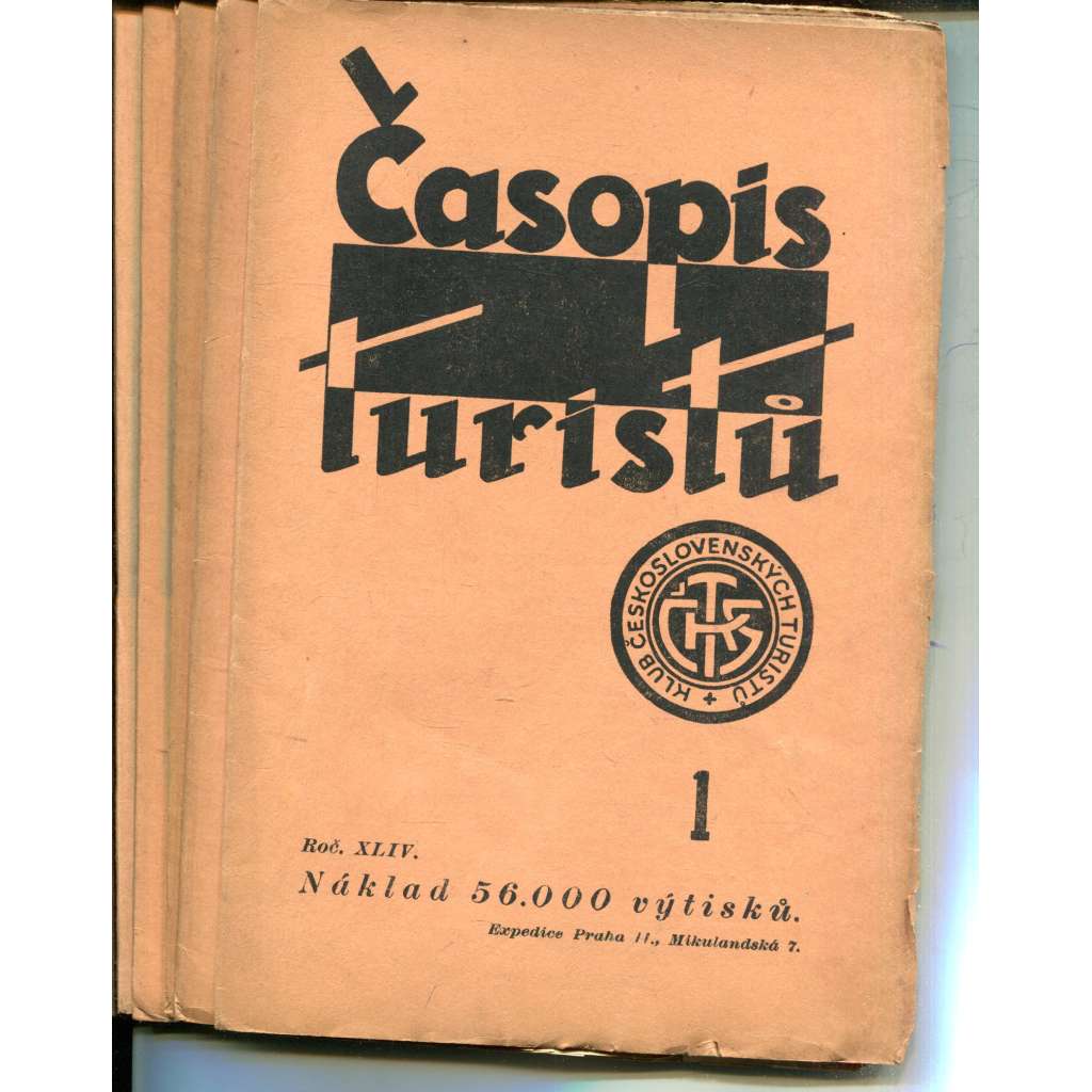 Časopis turistů, ročník XLIV., čísla 1-6/1932 (6 čísel časopisu) Časopis turistů, ročník XLIV., čísla 1-6/1932 (6 čísel časopisu)